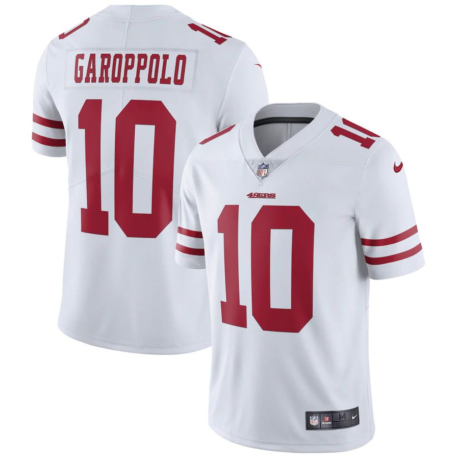 Men San Francisco 49ers #10 Jimmy Garoppolo Nike White Vapor Untouchable Limited NFL Jersey